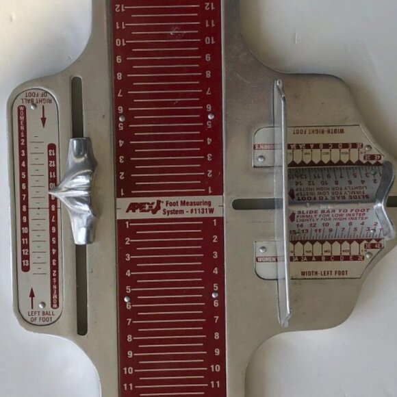 APEX Foot Measuring System 1131W Ladies/Women's Shoe Size Foot Measuring Tool - Picture 6 of 11